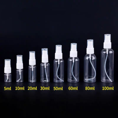 Refillable ясная пластиковая бутылка насоса брызг, бутылка брызг насоса 50ml для воды Skincare